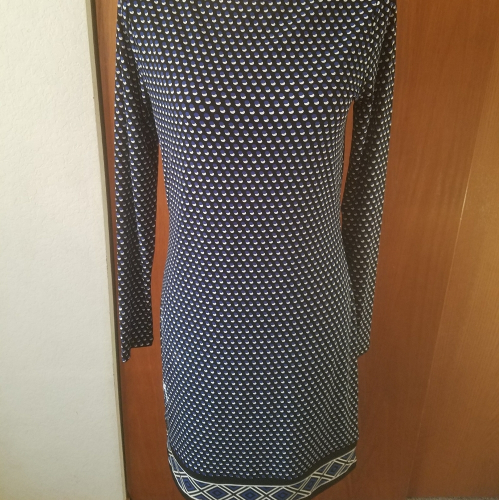 Michael Kors blue poke a dot dress